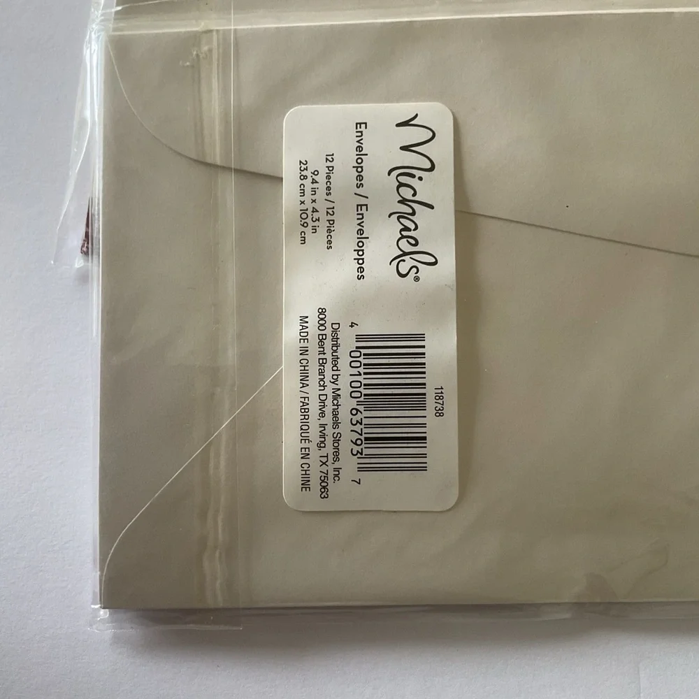Michael’s Craft Stores  Christmas Envelopes NWT LOT OF 9 PACKAGES